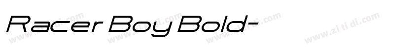 Racer Boy Bold字体转换